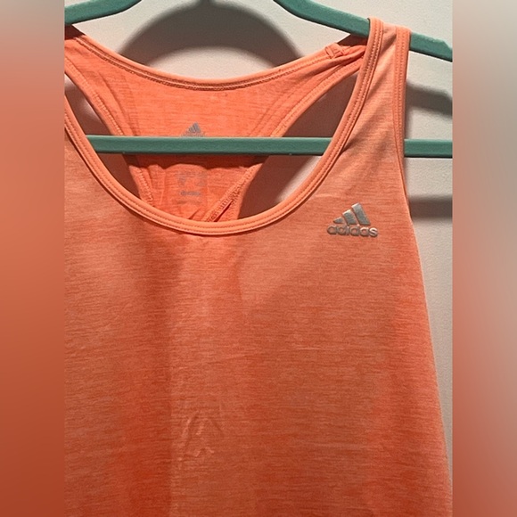 Women's Adidas Climalite Tank Top - Coral, Size L (EUC) - Picture 4 of 16